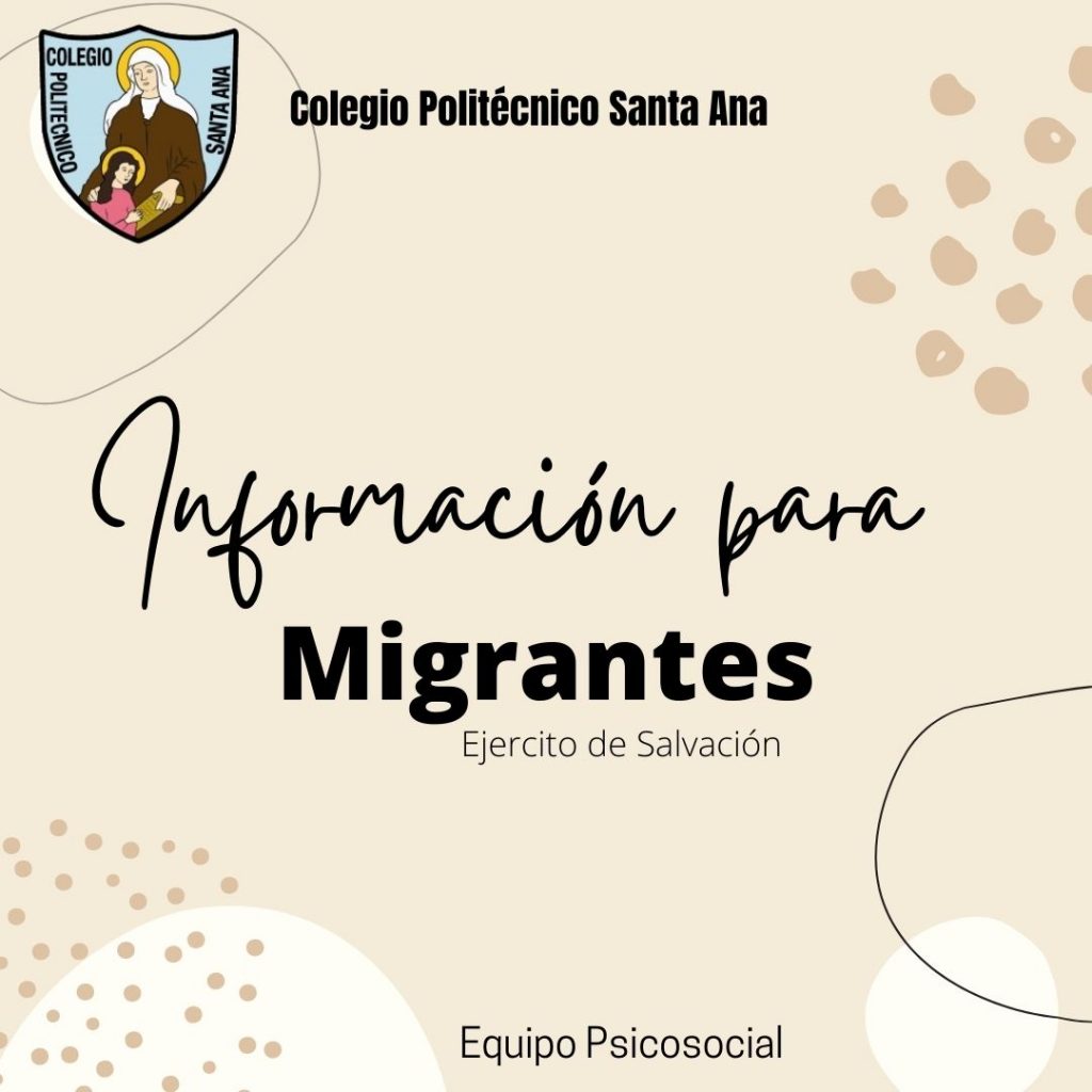 Información para migrantes de nuestra comunidad