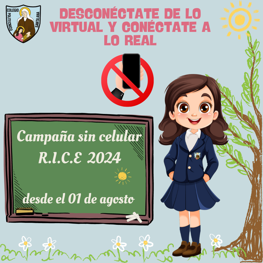 Campaña sin celular R.I.C.E 2024 desde el 01 de agosto