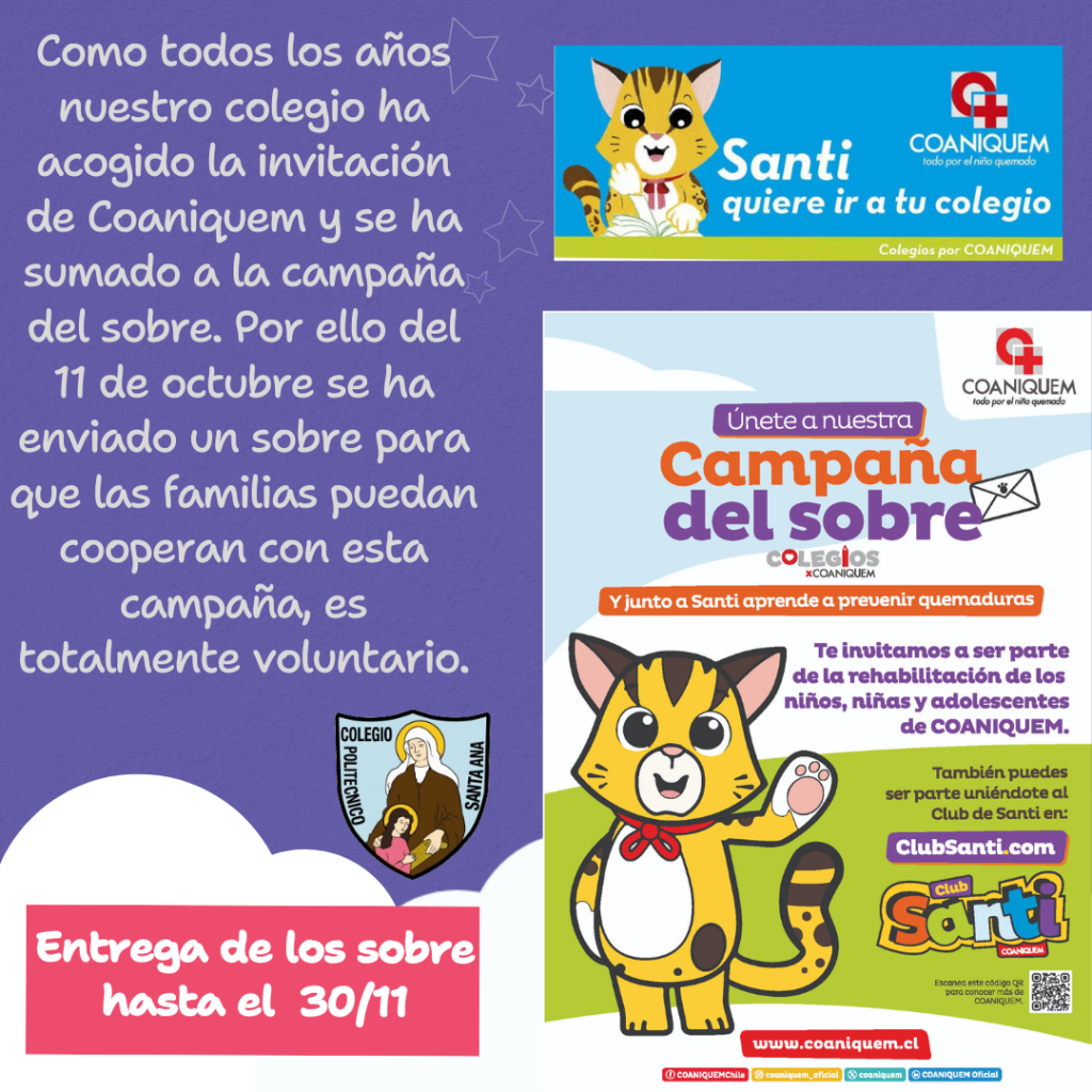 Coaniquem "Campaña del sobre"