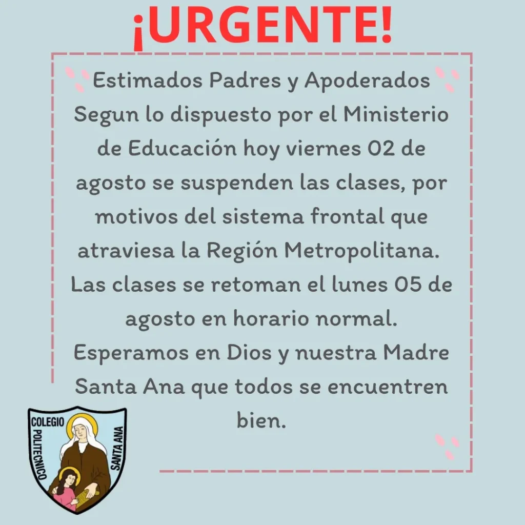 Comunicado Urgente