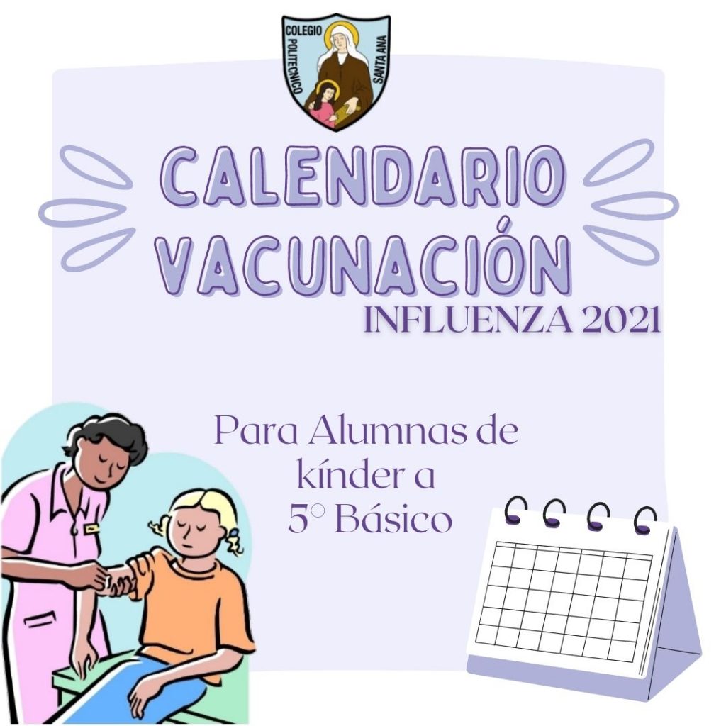 Calendario Vacunación INFLUENZA 2021